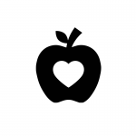 Apple With Heart Cutout