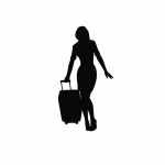 Lady With Suitcase